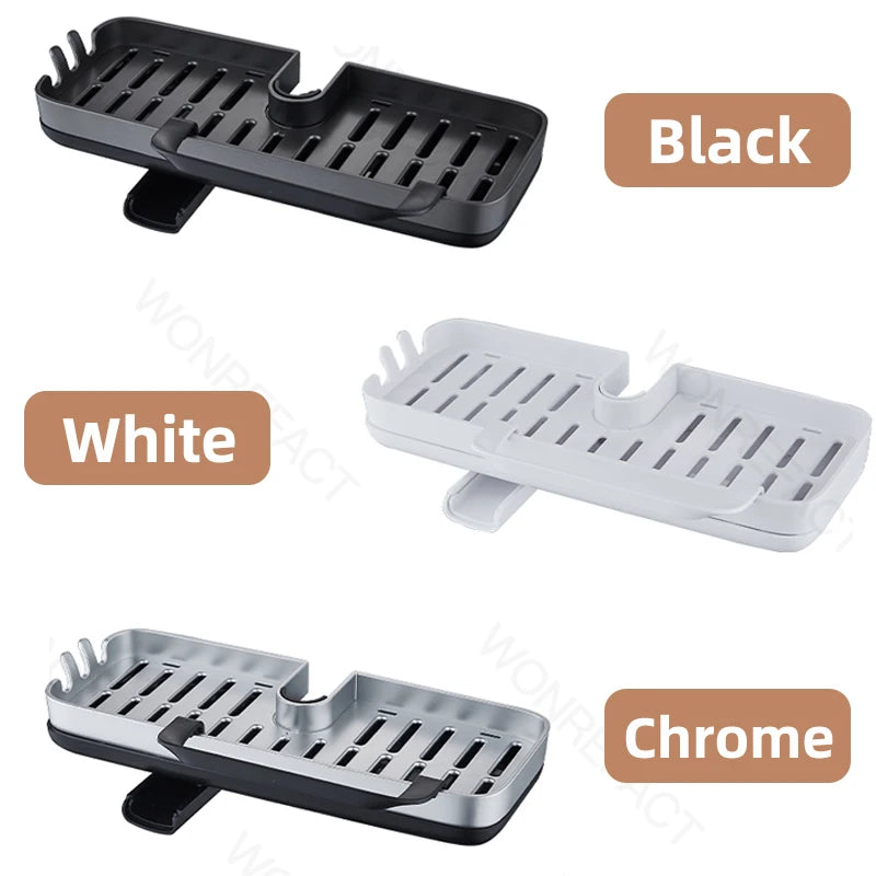 Kitchen Faucet Rack Kitchen Accessories Sponge Storage Rack Kitchen Sink Rack Holder Dishcloth Towel Rack Filter Basket