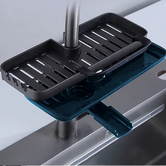 Kitchen Faucet Rack Kitchen Accessories Sponge Storage Rack Kitchen Sink Rack Holder Dishcloth Towel Rack Filter Basket