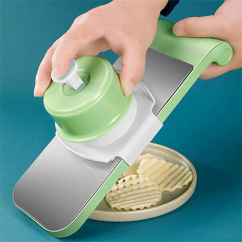 Household Hand Protection Stainless Steel Vegetable Slicer Multifunctional Kitchen Vegetable Cutter Dicing and Slicing Appliance