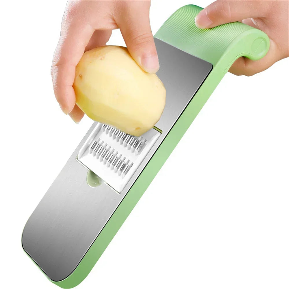 Household Hand Protection Stainless Steel Vegetable Slicer Multifunctional Kitchen Vegetable Cutter Dicing and Slicing Appliance